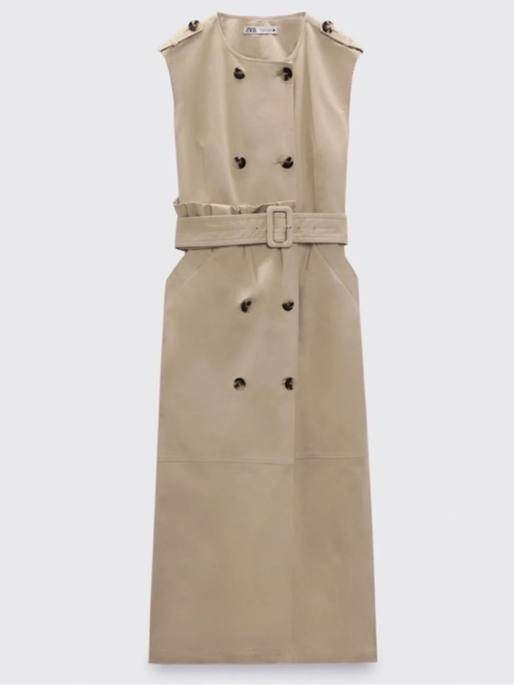 Zara gabardine dress